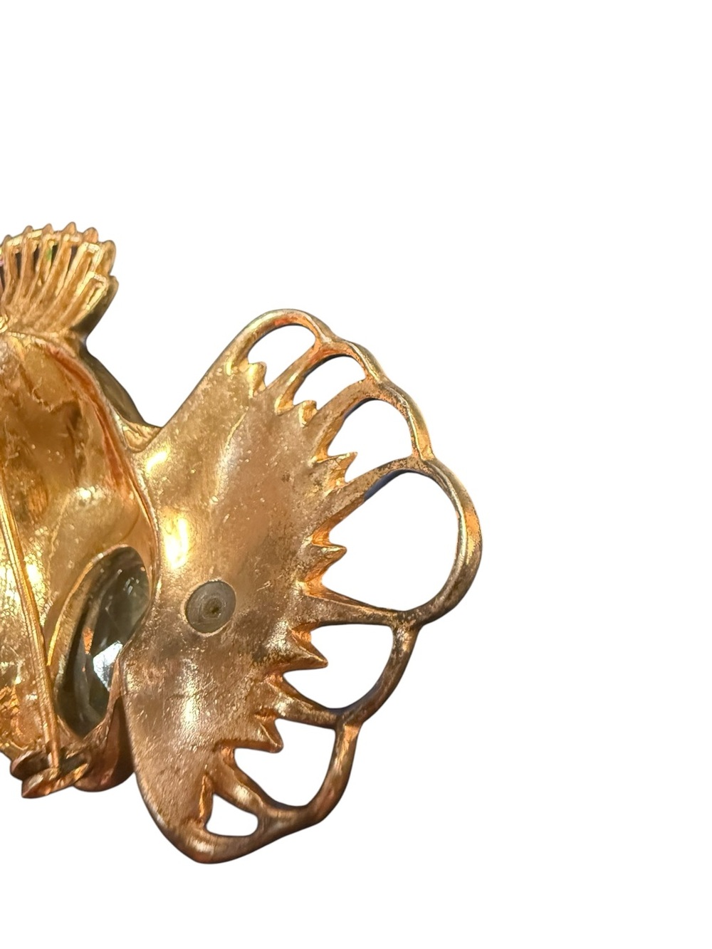 Vintage 1944 Coro Craft Sterling Rock Fish Brooch – Adolph Katz Signed Figural - Picture 7 of 14